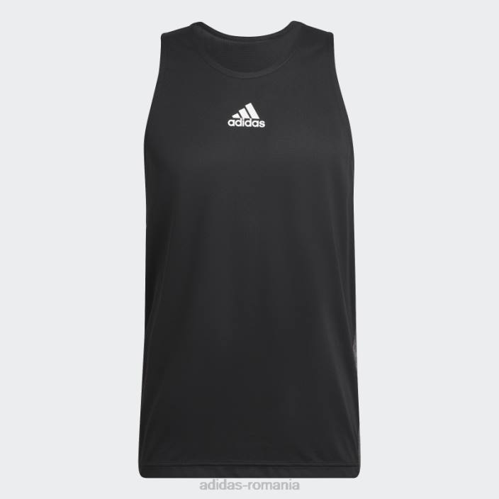 Adidas maiou negru de antrenament aeroready hiit grafic bărbați negru 2JBN5075