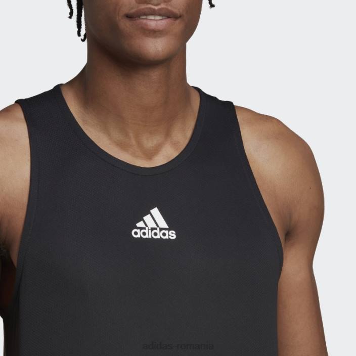 Adidas maiou negru de antrenament aeroready hiit grafic bărbați negru 2JBN5075