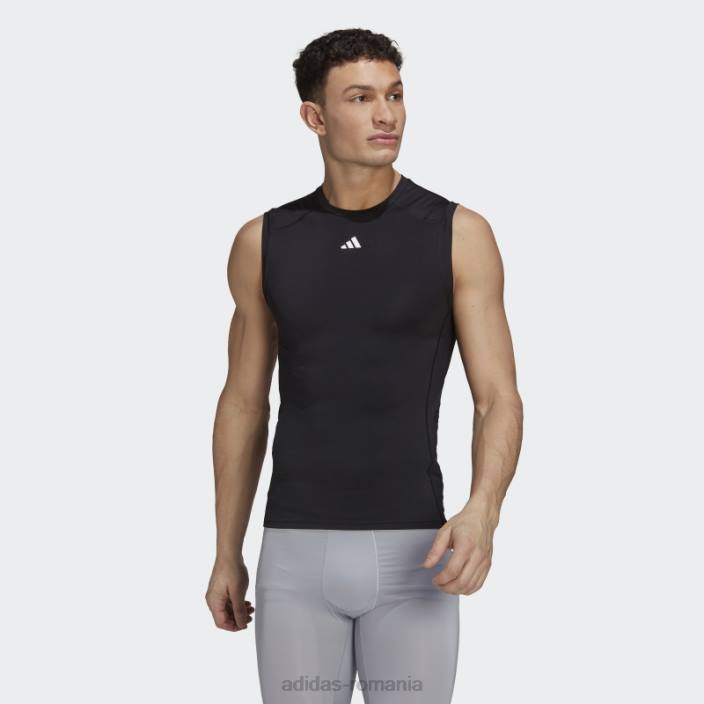 Adidas maiou negru de antrenament techfit bărbați negru 2JBN13217