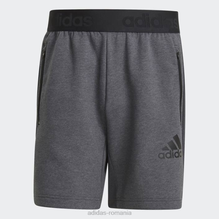 Adidas modă de culoare gri închis, concepută pentru a muta pantaloni scurți aeroready bărbați erica gri închis 2JBN1692