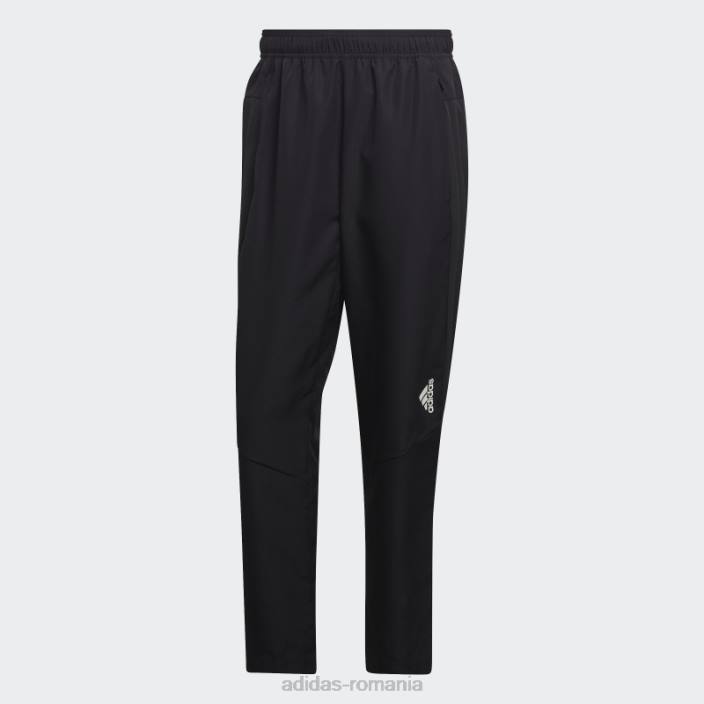Adidas negru aeroready, conceput pentru pantaloni de antrenament de mișcare bărbați alb negru 2JBN4853