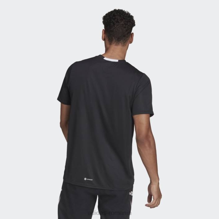 Adidas negru aeroready conceput pentru tricou de mișcare bărbați negru 2JBN916