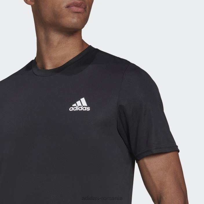 Adidas negru aeroready conceput pentru tricou de mișcare bărbați negru 2JBN916
