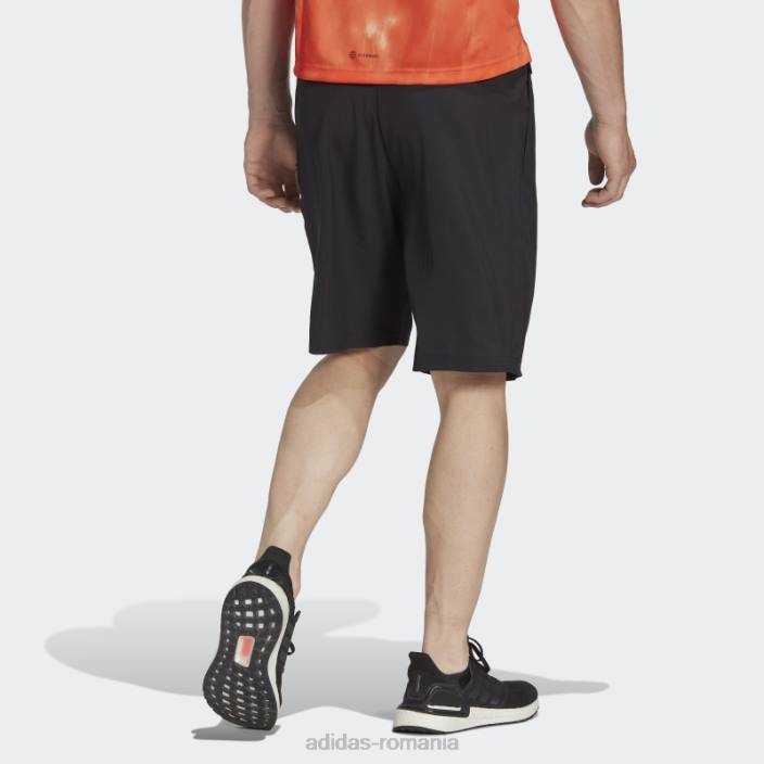 Adidas negru conceput pentru a muta pantaloni scurți cu logo bărbați negru 2JBN7157