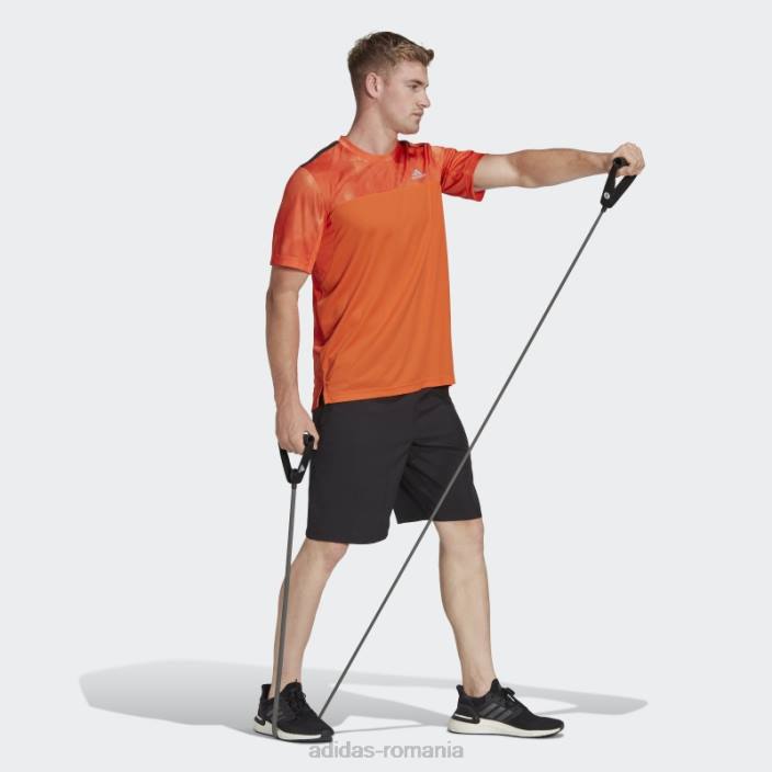 Adidas negru conceput pentru a muta pantaloni scurți cu logo bărbați negru 2JBN7157
