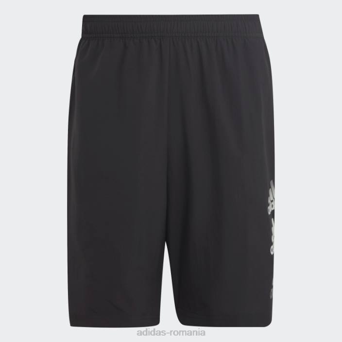 Adidas negru conceput pentru a muta pantaloni scurți cu logo bărbați negru 2JBN7157