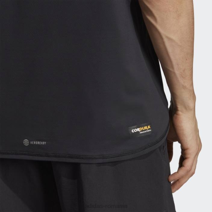 Adidas negru conceput pentru antrenament cordura tricou de antrenament bărbați negru 2JBN5039