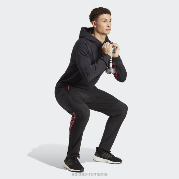 Adidas negru, conceput pentru antrenamentul de pantaloni hiit din seria pro, pregătiți de Cody Rigsby bărbați negru 2JBN917