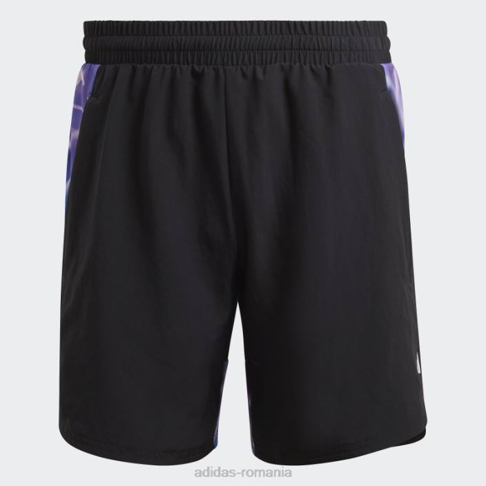 Adidas negru, conceput pentru pantaloni scurți de antrenament hiit bărbați negru argintiu 2JBN5057