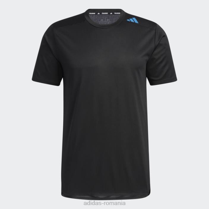 Adidas negru proiectat 4 antrenament heat.rdy hiit tricou de antrenament bărbați negru 2JBN4997