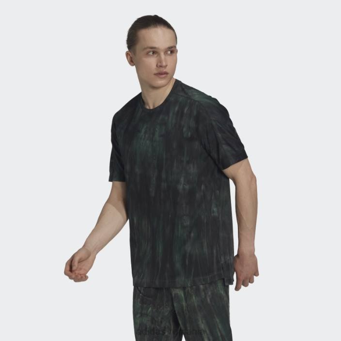 Adidas overspray tricou grafic oxid verde bărbați oxid verde/verde/negru 2JBN14923