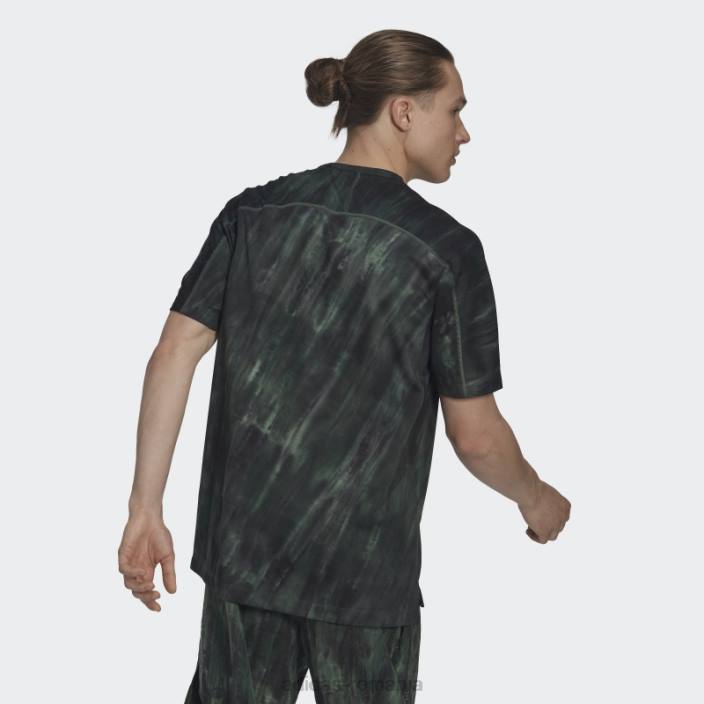 Adidas overspray tricou grafic oxid verde bărbați oxid verde/verde/negru 2JBN14923