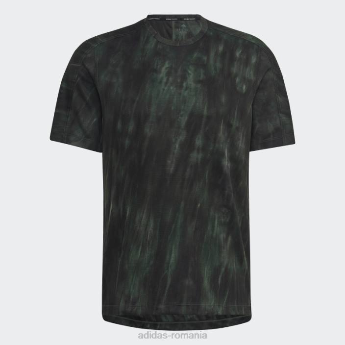 Adidas overspray tricou grafic oxid verde bărbați oxid verde/verde/negru 2JBN14923