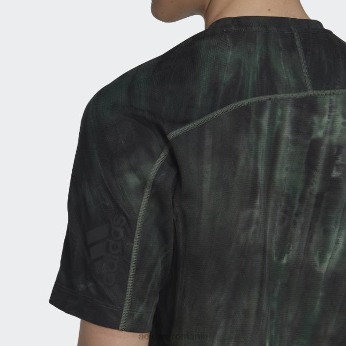 Adidas overspray tricou grafic oxid verde bărbați oxid verde/verde/negru 2JBN14923