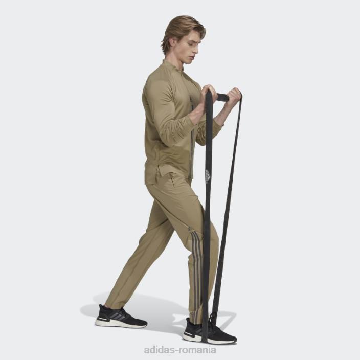 Adidas pantaloni cu fermoar țesuți alphastrength orbit green fashion bărbați orbita verde 2JBN7340