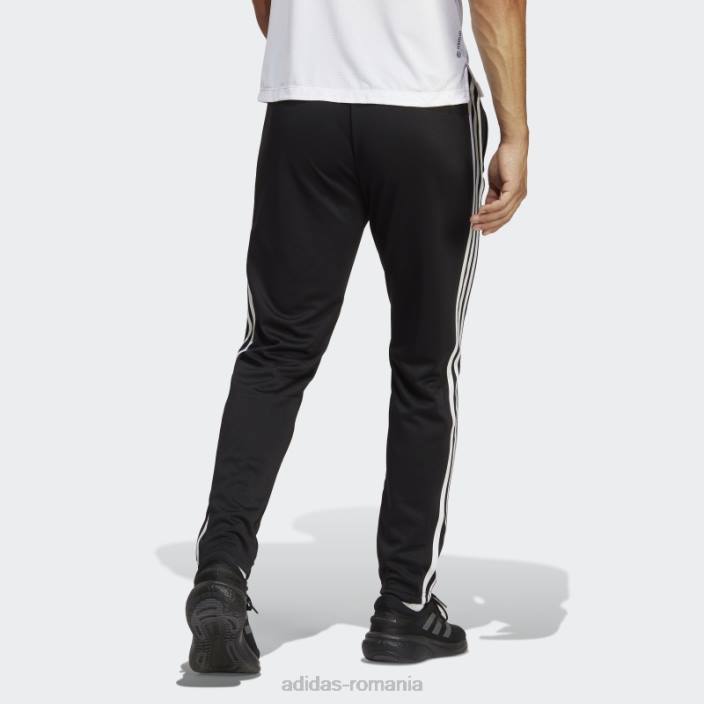 Adidas pantaloni de antrenament cu 3 dungi negre tren essentials bărbați alb negru 2JBN1085