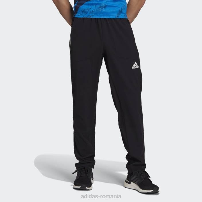 Adidas pantaloni de antrenament cu icoane trenuri negre bărbați negru 2JBN1264