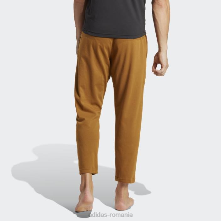 Adidas pantaloni de antrenament de bază yoga bronz bărbați bronz/carbon 2JBN5294