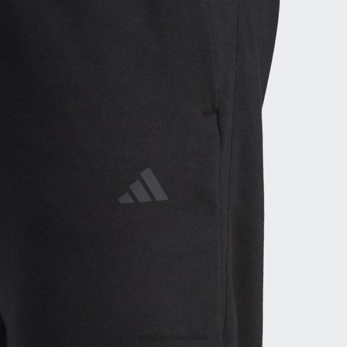 Adidas pantaloni de antrenament de bază yoga negri bărbați negru/carbon 2JBN5552