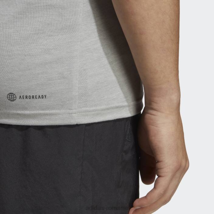 Adidas pantaloni de antrenament gri mediu esențiale pentru antrenament feelready bărbați gri mediu/alb/negru 2JBN14194
