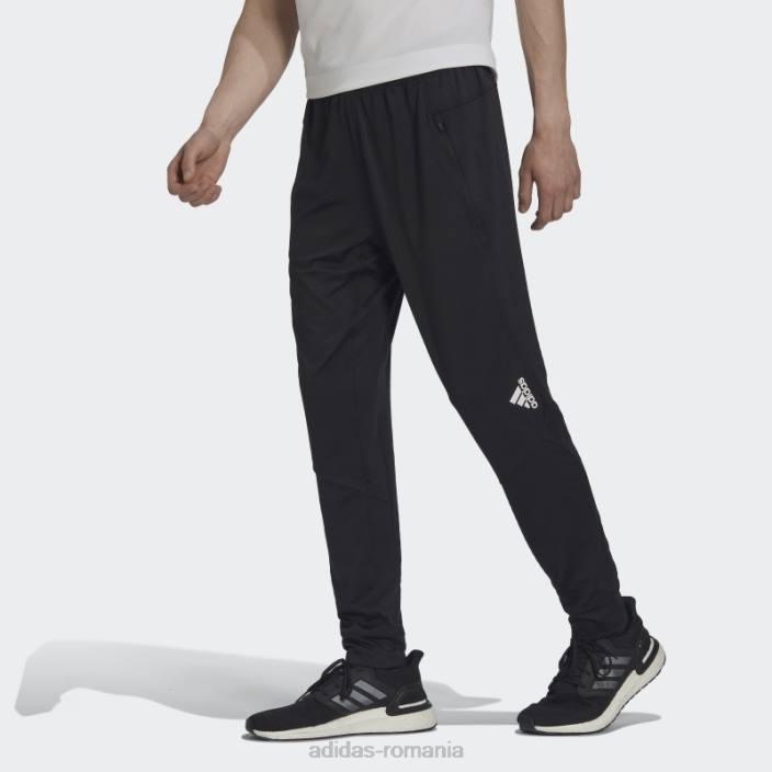 Adidas pantaloni de jogging negri d4t workout caldi bărbați negru 2JBN14759