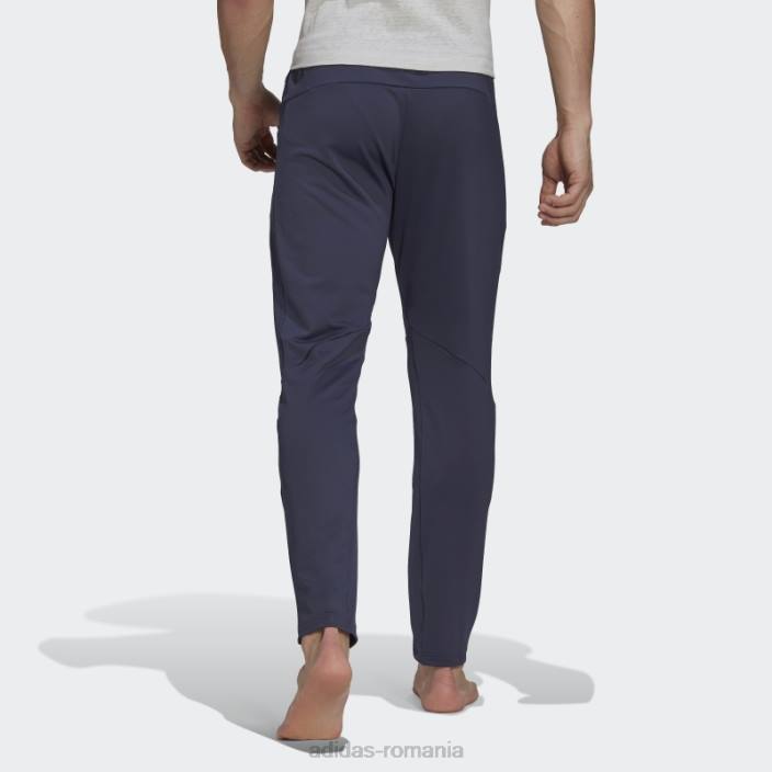 Adidas pantaloni de yoga aeroready bleumarin 7/8 bărbați marina 2JBN7312
