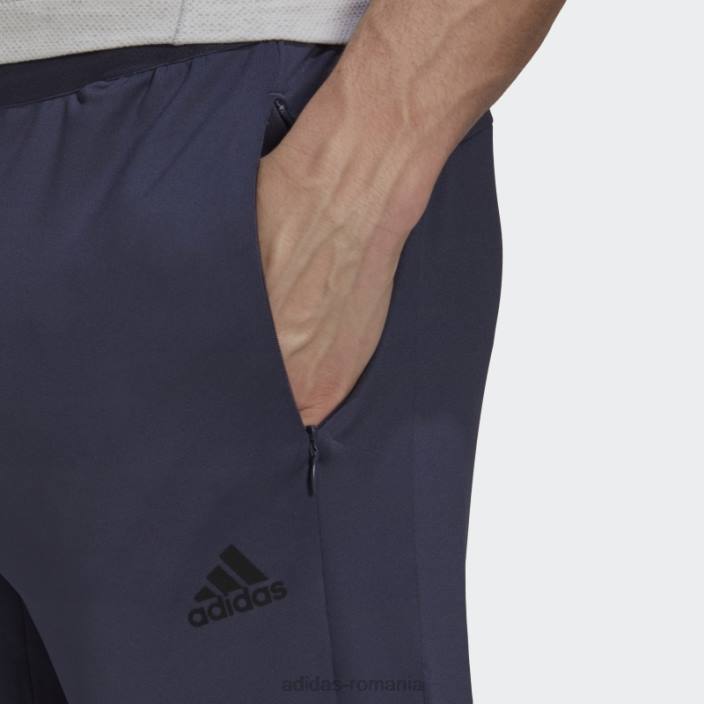 Adidas pantaloni de yoga aeroready bleumarin 7/8 bărbați marina 2JBN7312