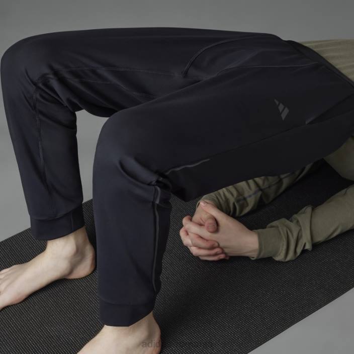 Adidas pantaloni de yoga authentic balance negri bărbați negru 2JBN7196