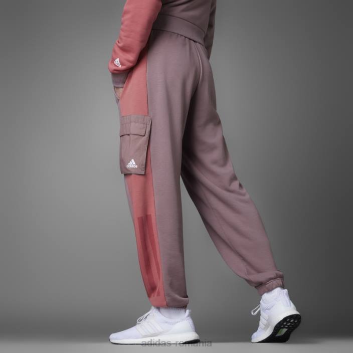 Adidas pantaloni franțuzesc colorblock mov bărbați Violet 2JBN7087
