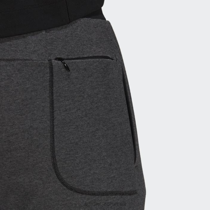 Adidas pantaloni negri aeroready cald pentru antrenament yoga fleece 7/8 bărbați negru 2JBN6941