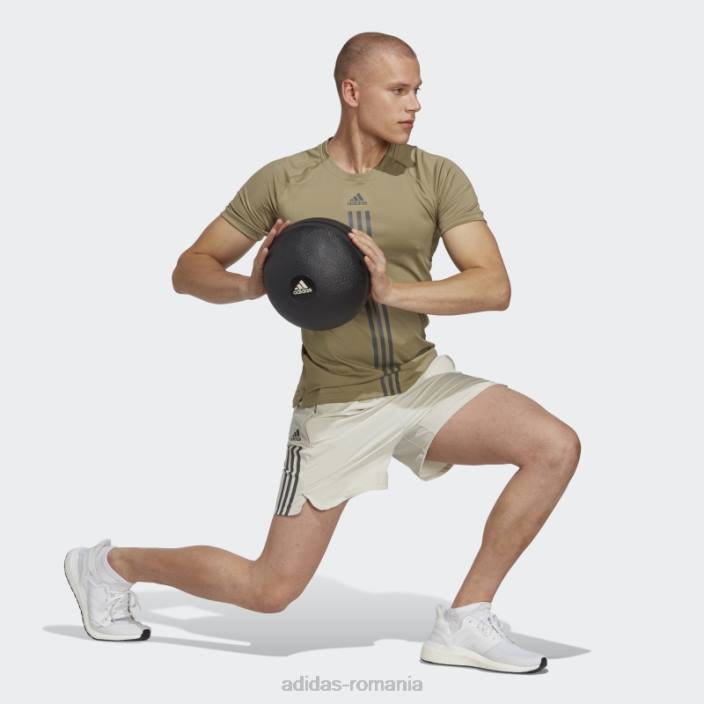 Adidas pantaloni scurți cu fermoar țesute alphastrength aluminiu adidas bărbați aluminiu 2JBN14760