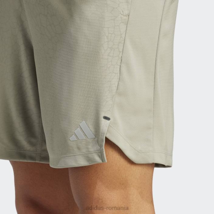 Adidas pantaloni scurți cu imprimeu pu pentru antrenament argintiu pebble adidas bărbați pietricica de argint 2JBN5454