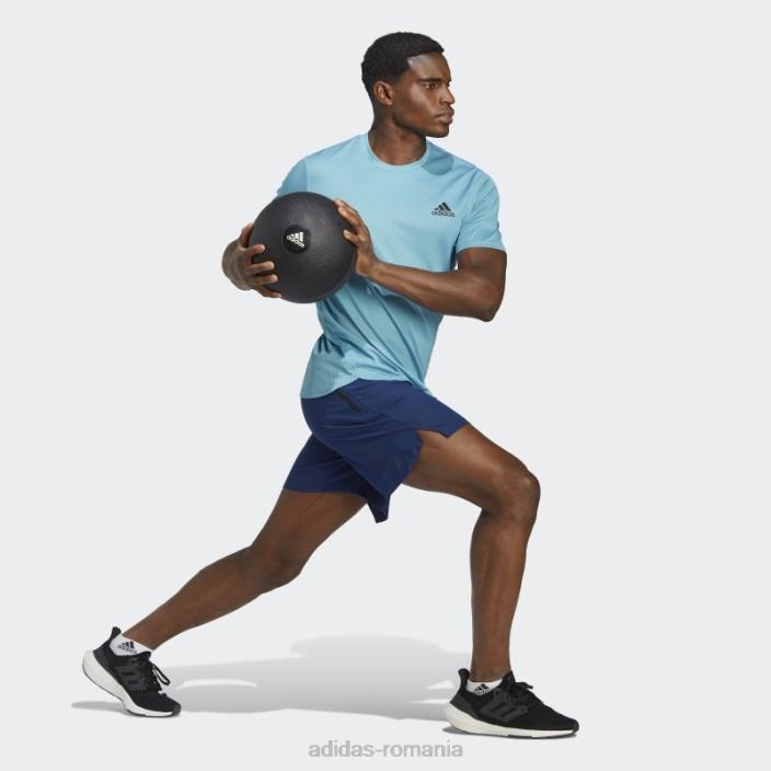 Adidas pantaloni scurți de antrenament albastru închis bărbați albastru inchis 2JBN13877