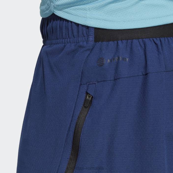 Adidas pantaloni scurți de antrenament albastru închis bărbați albastru inchis 2JBN13877
