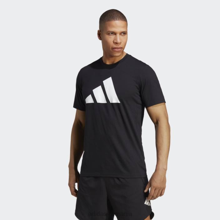 Adidas tren essentials feelready logo tricou de antrenament alb elegant bărbați alb negru 2JBN853