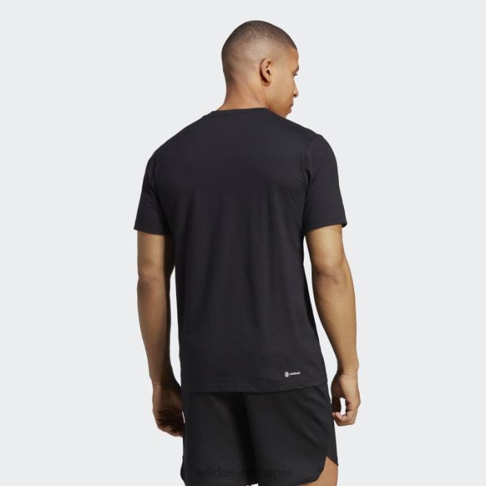 Adidas tren essentials feelready logo tricou de antrenament negru bărbați alb negru 2JBN14449