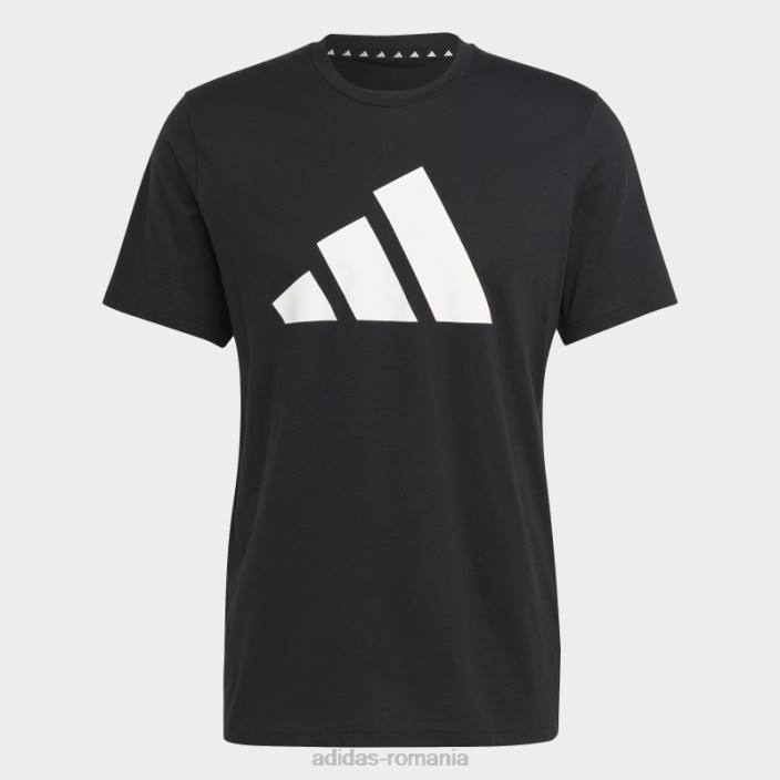 Adidas tren essentials feelready logo tricou de antrenament negru bărbați alb negru 2JBN14449