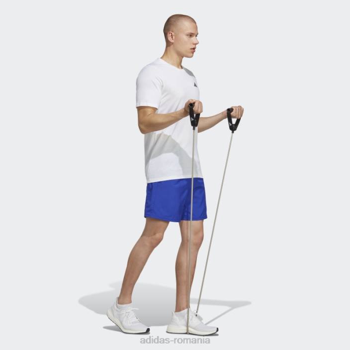 Adidas tren essentials feelready tricou de antrenament alb bărbați alb negru 2JBN5318