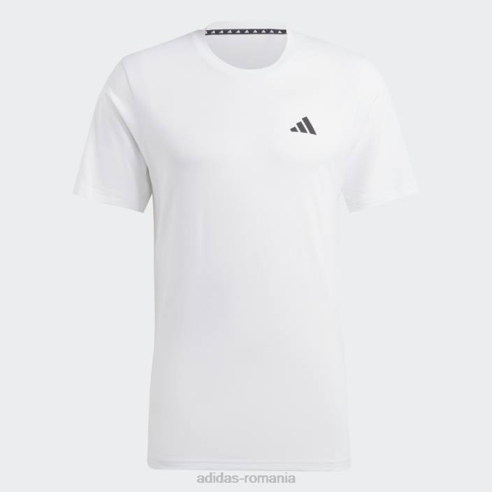 Adidas tren essentials feelready tricou de antrenament alb bărbați alb negru 2JBN5318