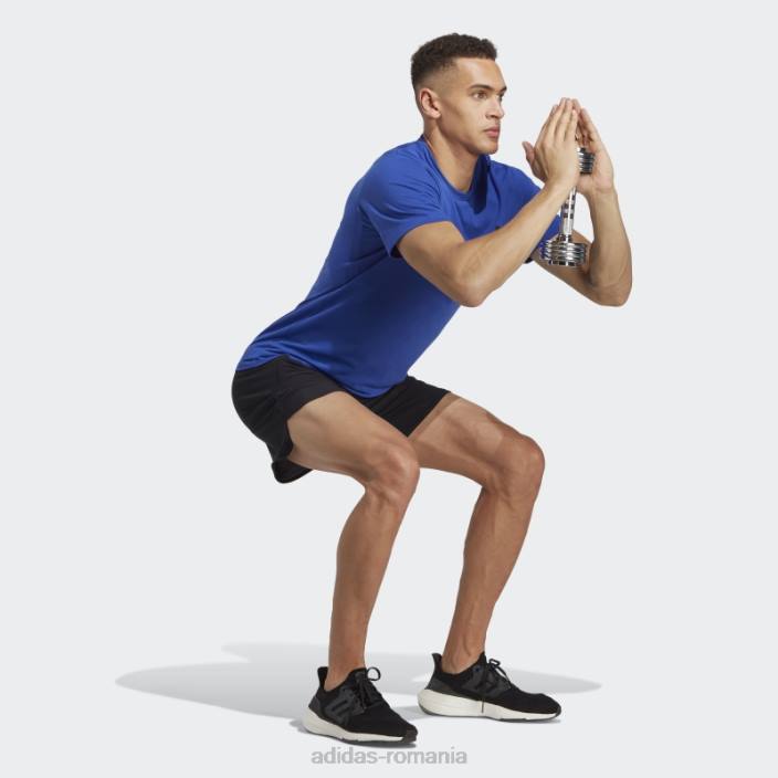 Adidas tren essentials feelready tricou de antrenament albastru bărbați albastru/negru 2JBN6019