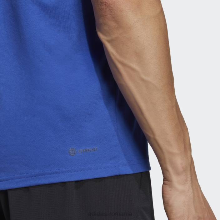 Adidas tren essentials feelready tricou de antrenament albastru bărbați albastru/negru 2JBN6019