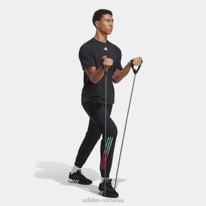 Adidas tren icons 3 bar logo tricou de antrenament negru bărbați negru 2JBN847
