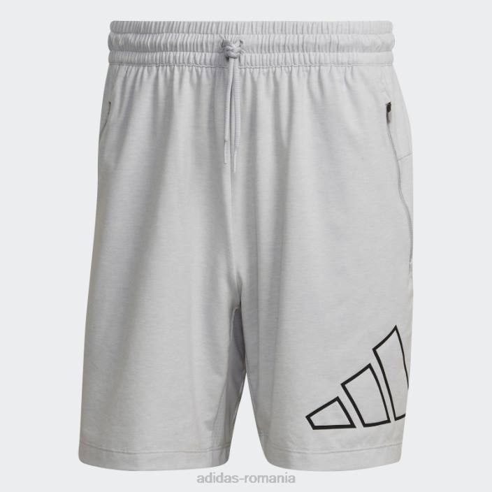 Adidas tren icons 3-bar pantaloni scurți de antrenament gri adidas bărbați gri 2JBN14712