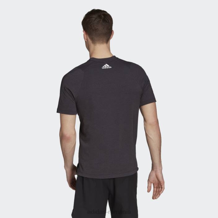 Adidas tren icons 3-bar tricou de antrenament negru bărbați negru 2JBN7045