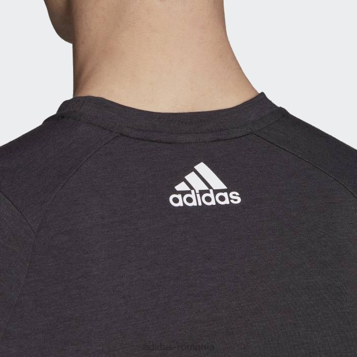 Adidas tren icons 3-bar tricou de antrenament negru bărbați negru 2JBN7045