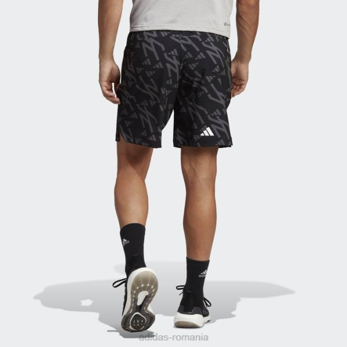 Adidas tren icons 3 dungi pantaloni scurți gri fashion bărbați gri inchis 2JBN14185