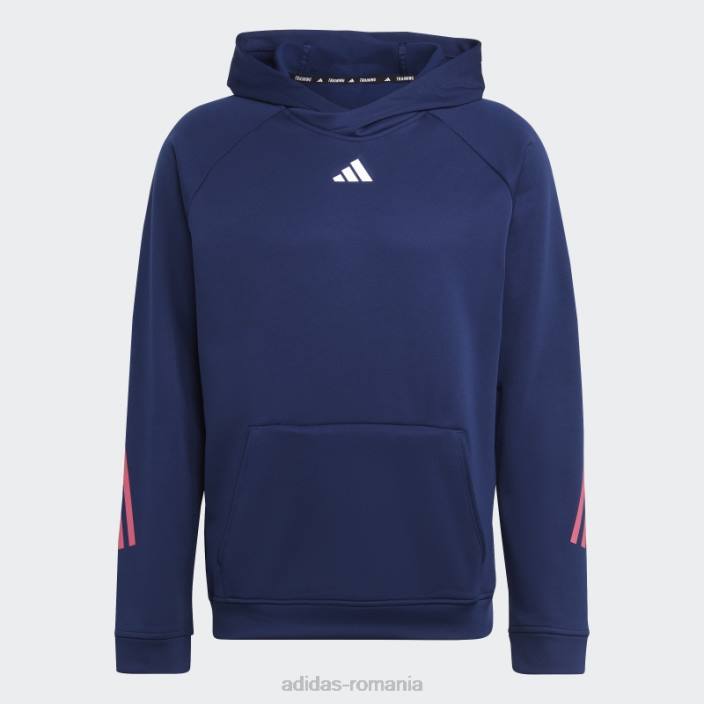 Adidas tren icons 3-stripes hanorac de antrenament albastru închis adidas bărbați albastru inchis 2JBN966