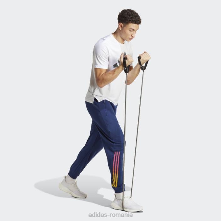 Adidas tren icons pantaloni de antrenament cu 3 dungi albastru închis bărbați albastru inchis 2JBN5365
