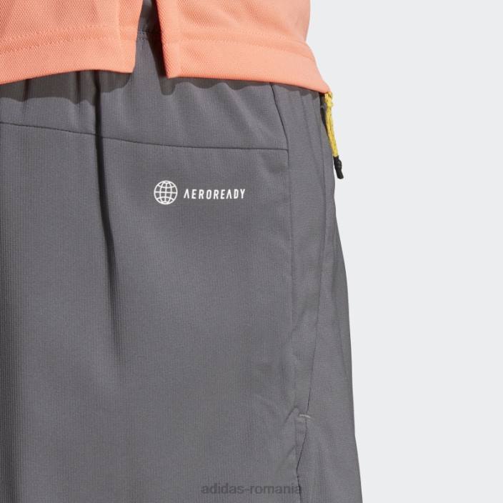 Adidas tren icons pantaloni scurți de antrenament cu 3 dungi gri bărbați gri 2JBN5467