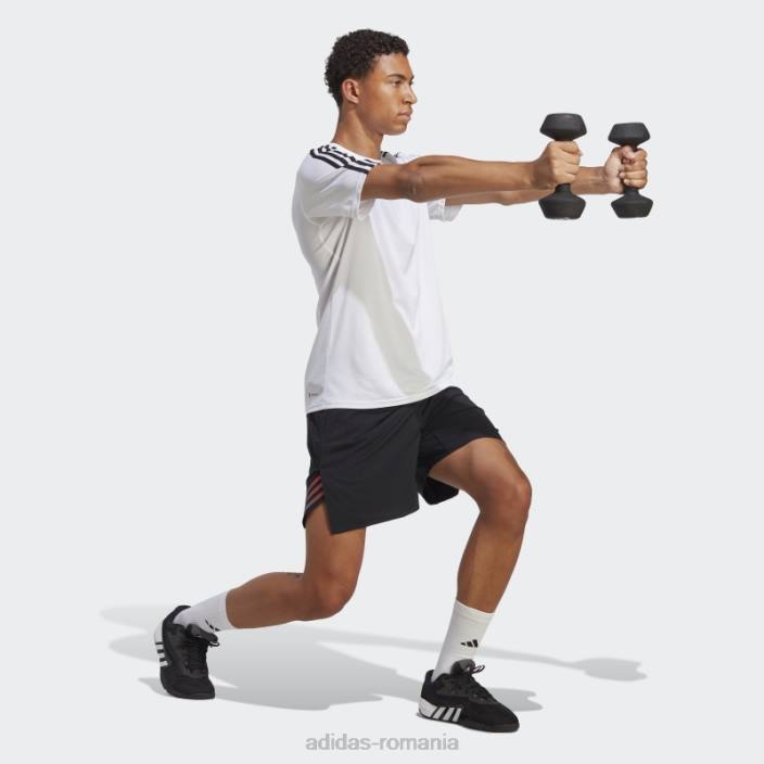 Adidas tren icons pantaloni scurți de antrenament cu 3 dungi negru bărbați negru 2JBN5143
